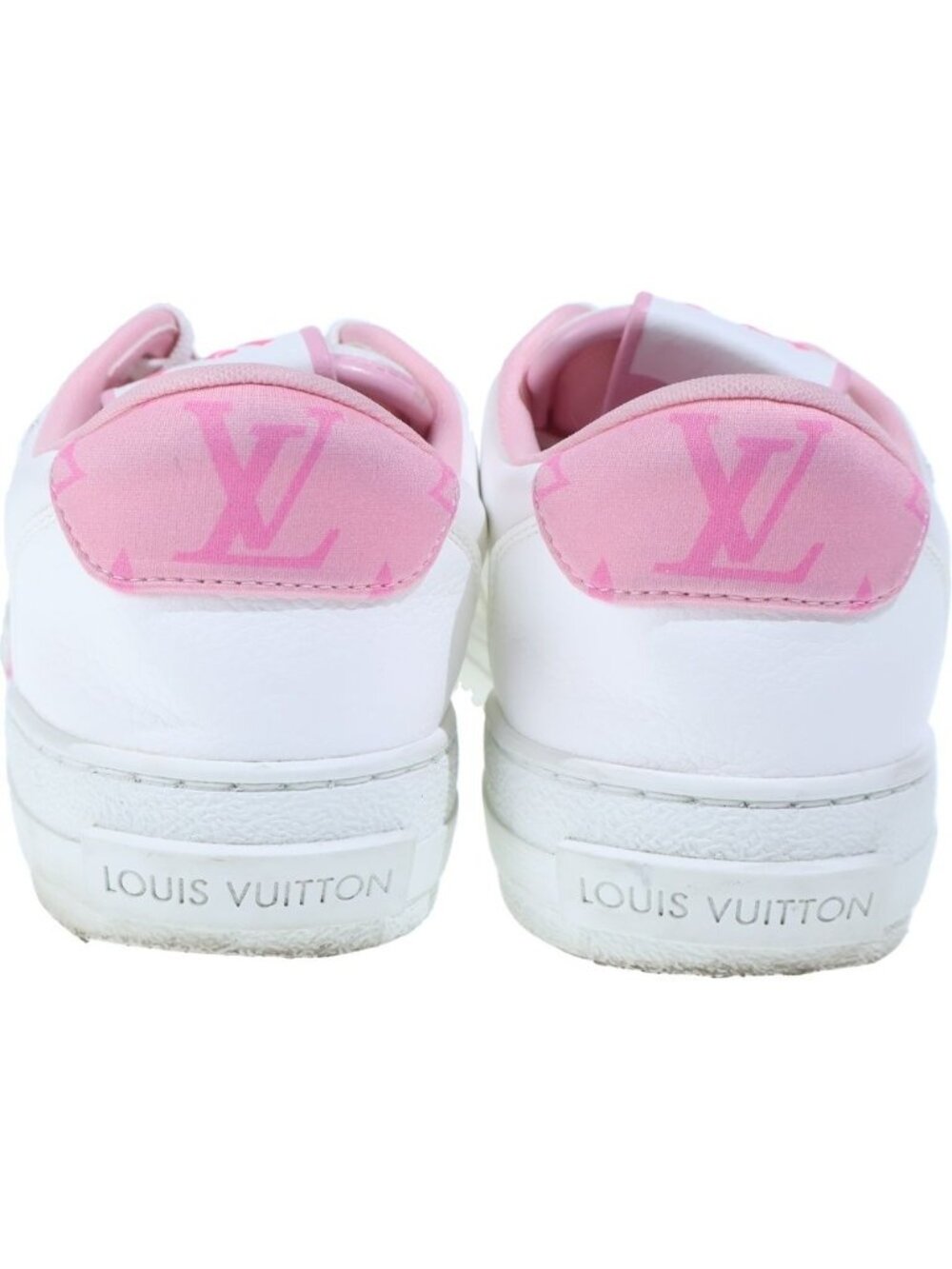 Louis Vuitton Charlie Line Leather Sneakers White Pink - Picture 3 of 6